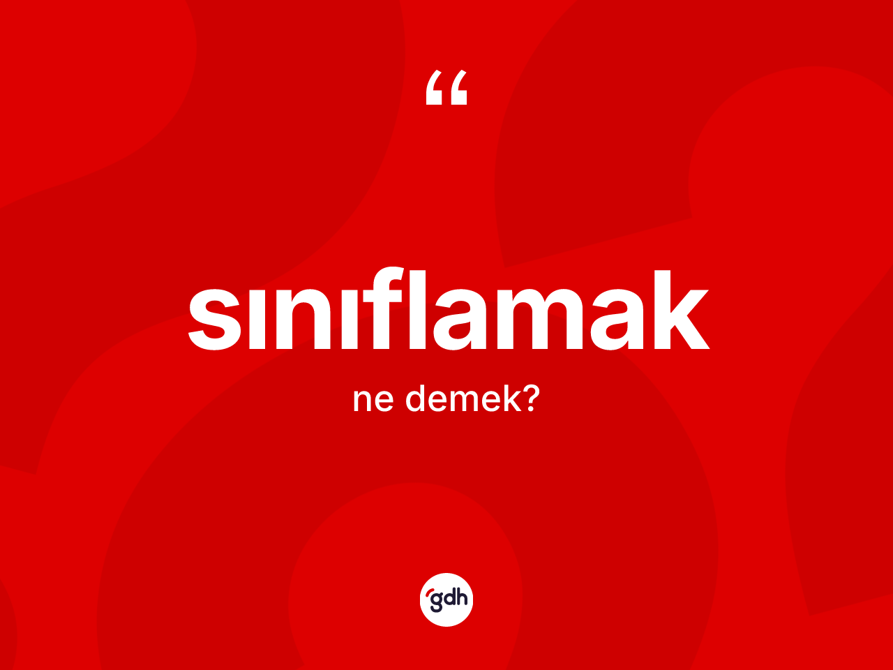 Sınıflamak kelimesi ne demek? Sınıflamak kelimesinin TDK'ya göre açıklaması nedir?