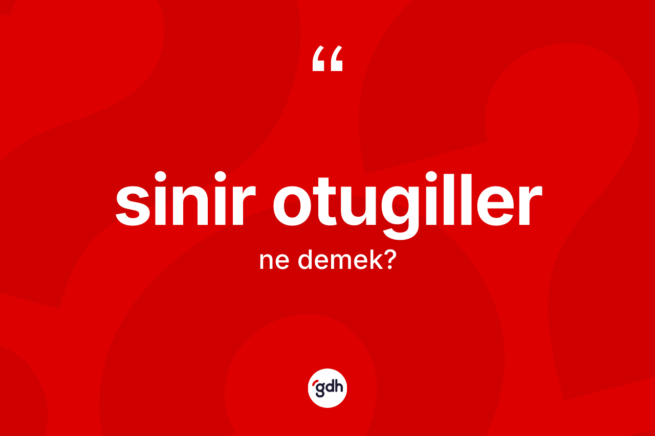 Sinir otugiller ne demek?