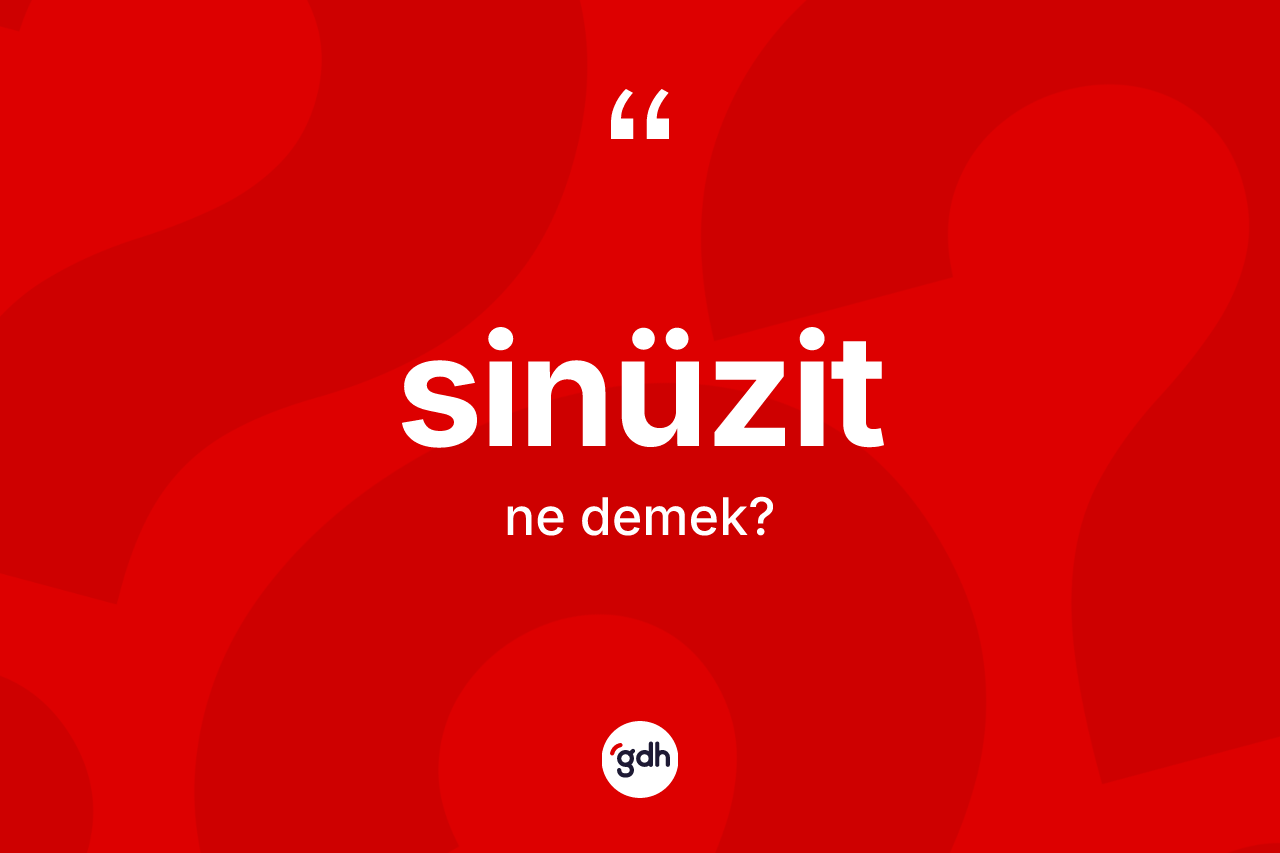 Sinüzit kelimesinin anlamı nedir?