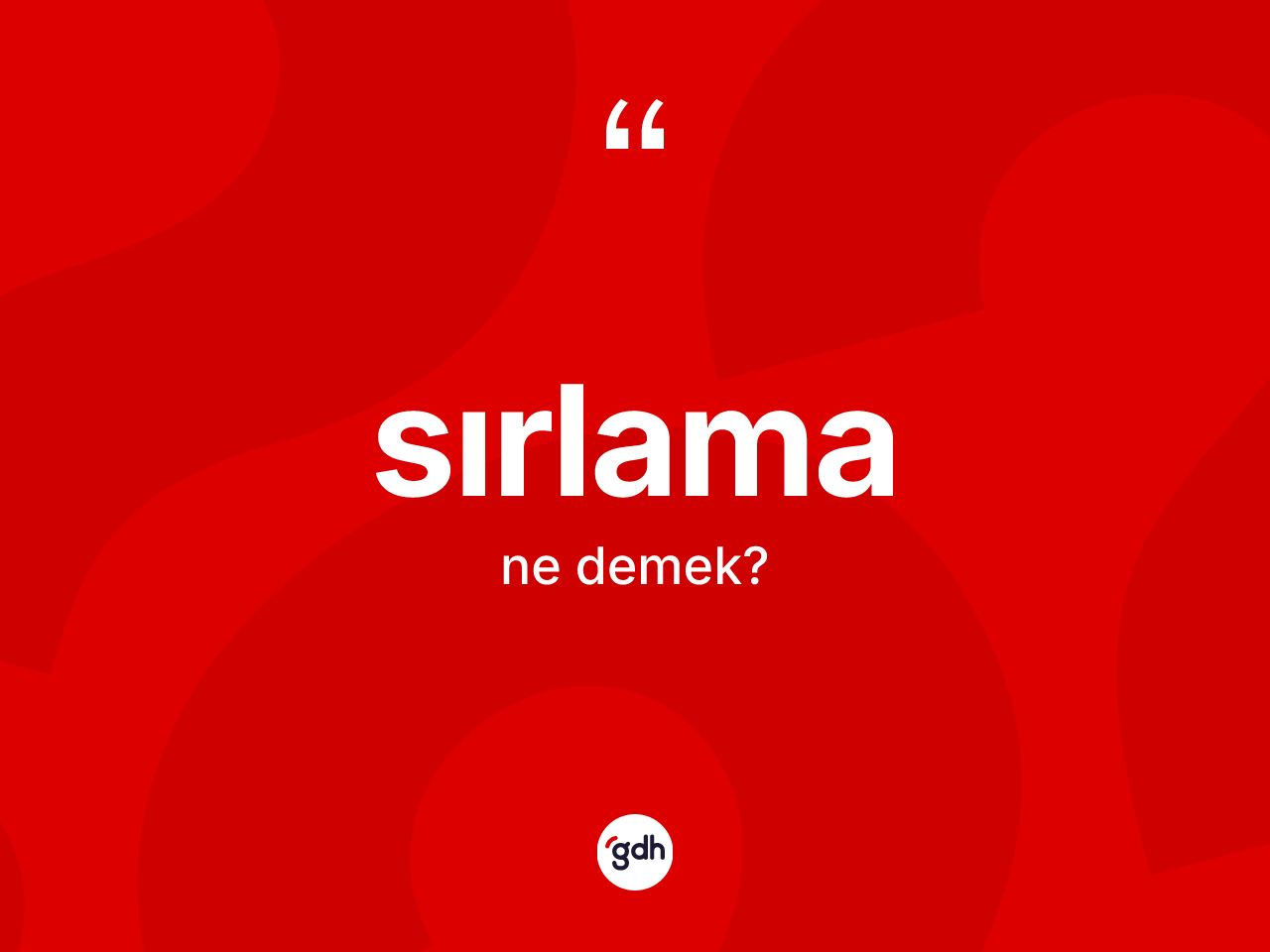 Sırlama kelimesinin anlamı nedir? Sırlamanın TDK'ya göre anlamı nedir?