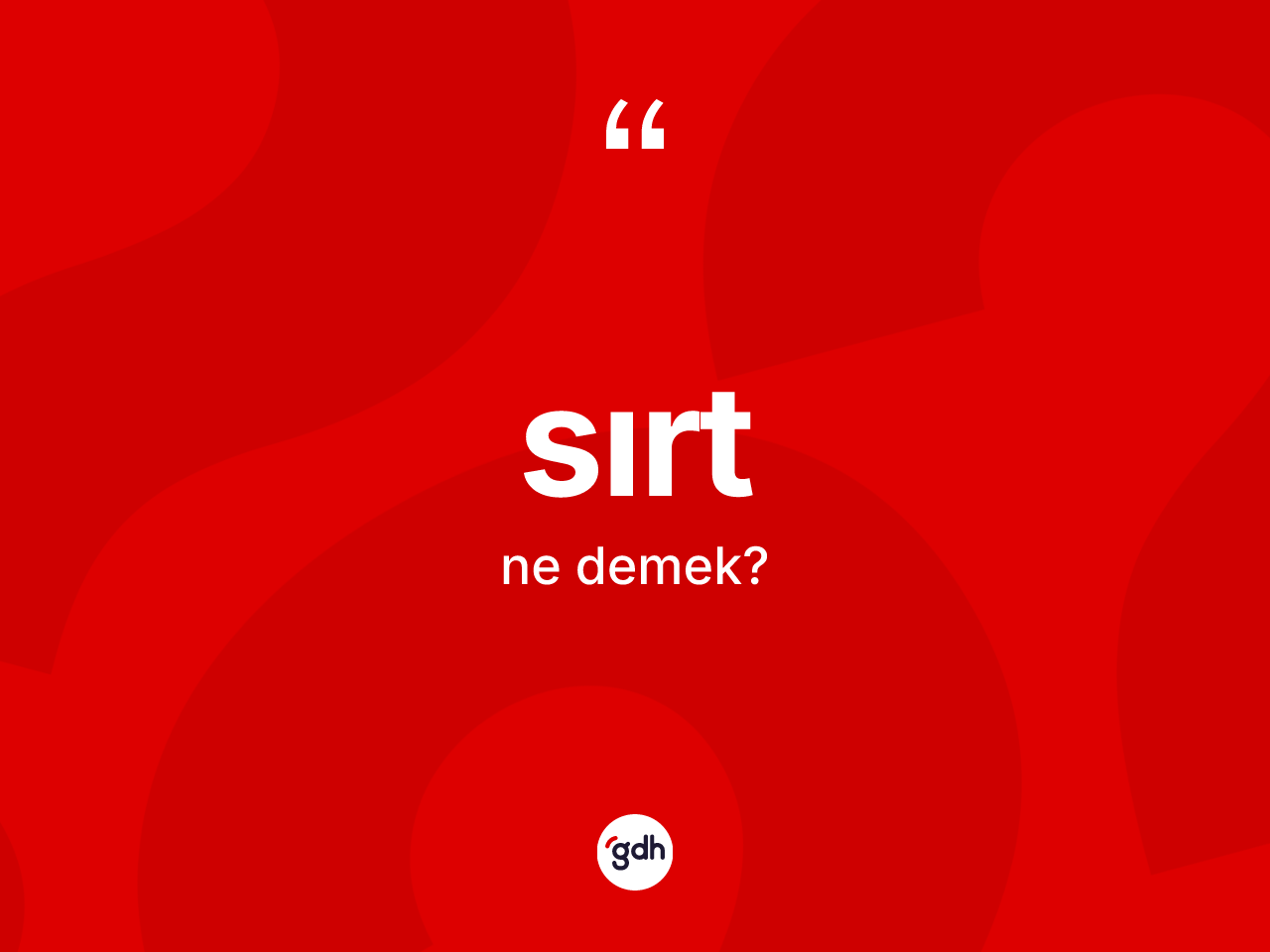 Sırt kelimesi ne demek? Sırt kelimesinin özellikleri nelerdir?
