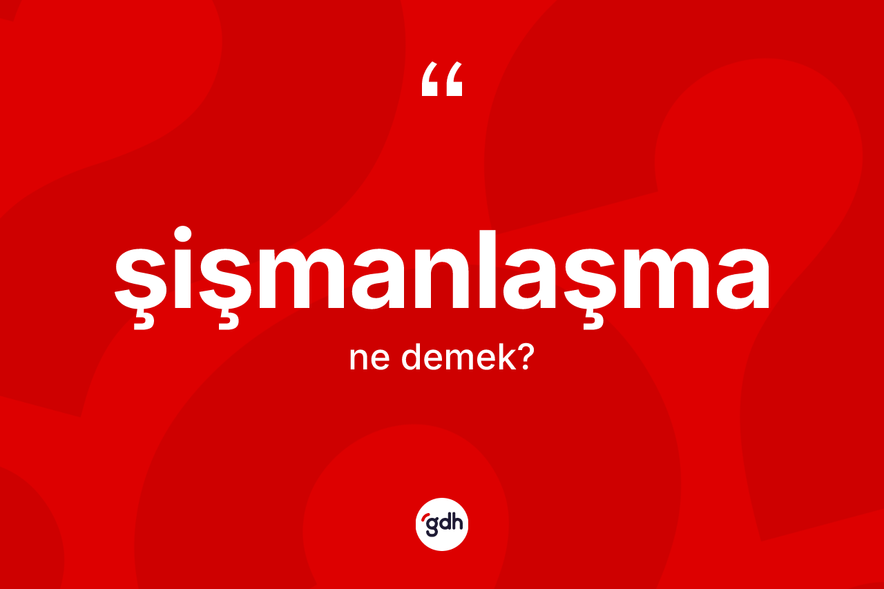 Şişmanlaşma nedir? Şişmanlaşmanın TDK'ya göre anlamı nedir?