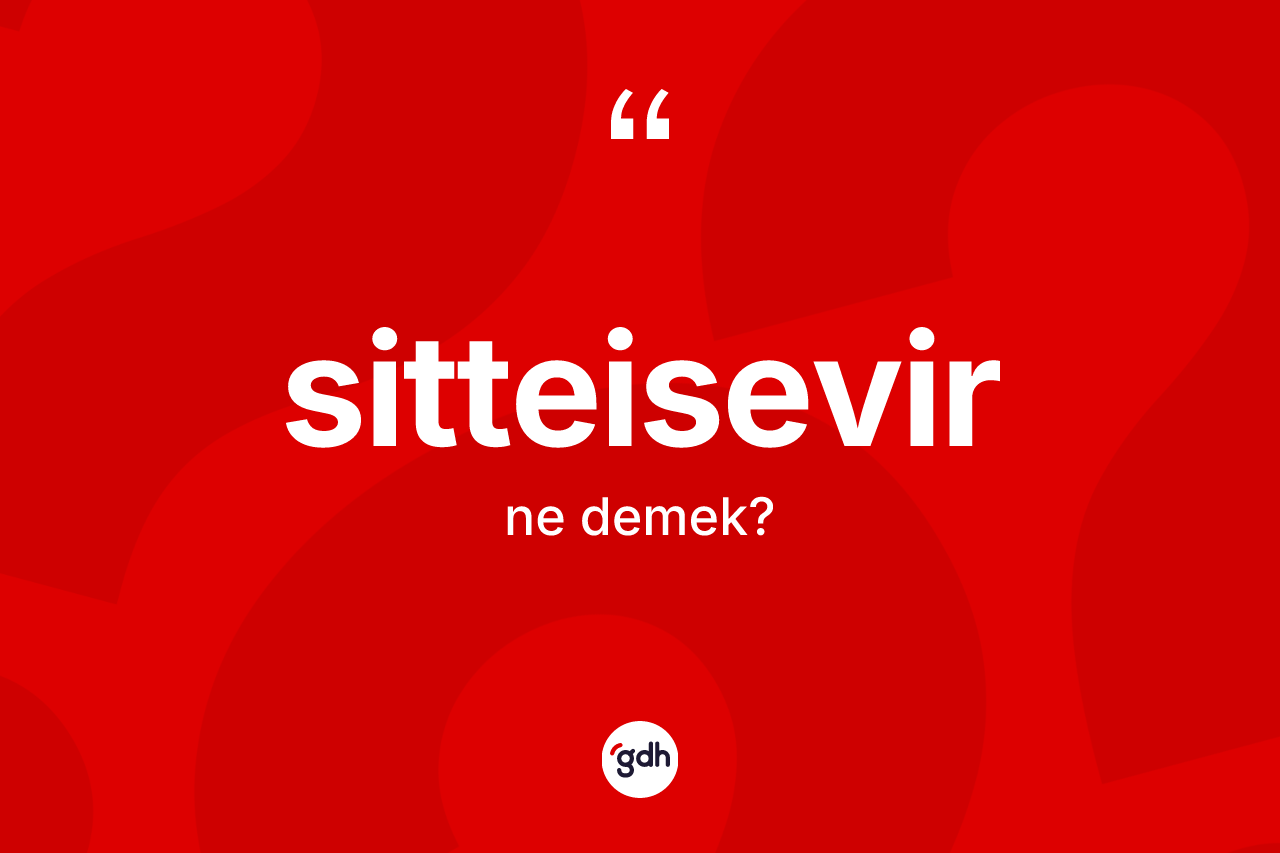 Sitteisevir ne demek? Sitteisevirin TDK'ya göre anlamı nedir?