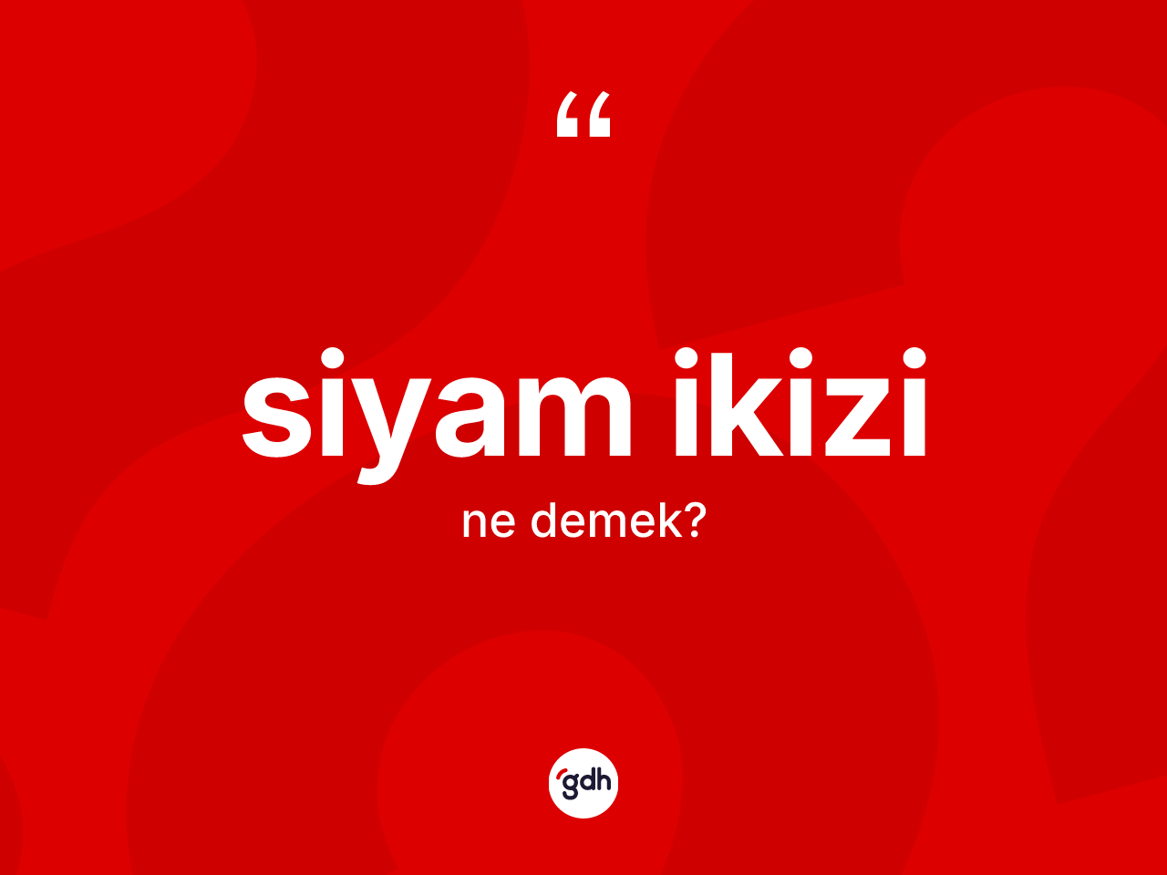 Siyam ikizi kelimesi ne anlama gelir? Siyam ikizi kelimesinin özellikleri nelerdir?