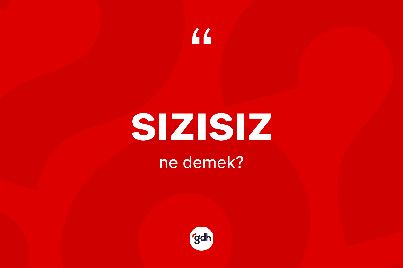 Sızısız kelimesi nedir? Sızısızın kısaca tanımı nedir?