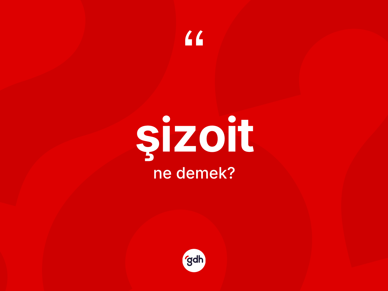 Şizoit kelimesinin tanımı nedir? Şizoit kelimesinin özellikleri nelerdir?