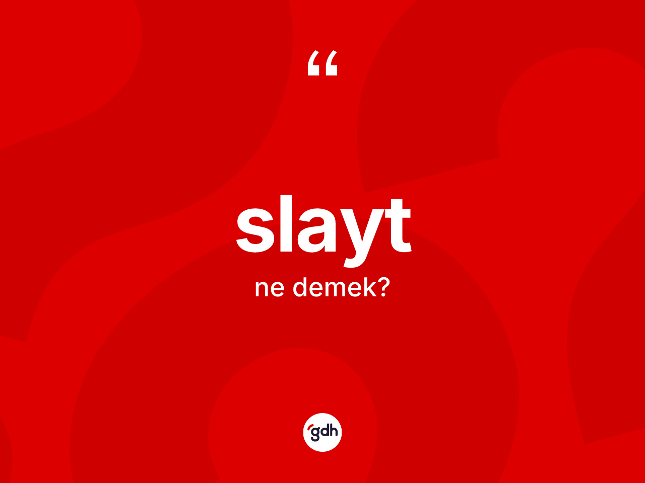 Slayt ne anlama gelir? Slaytın kısaca tanımı nedir?