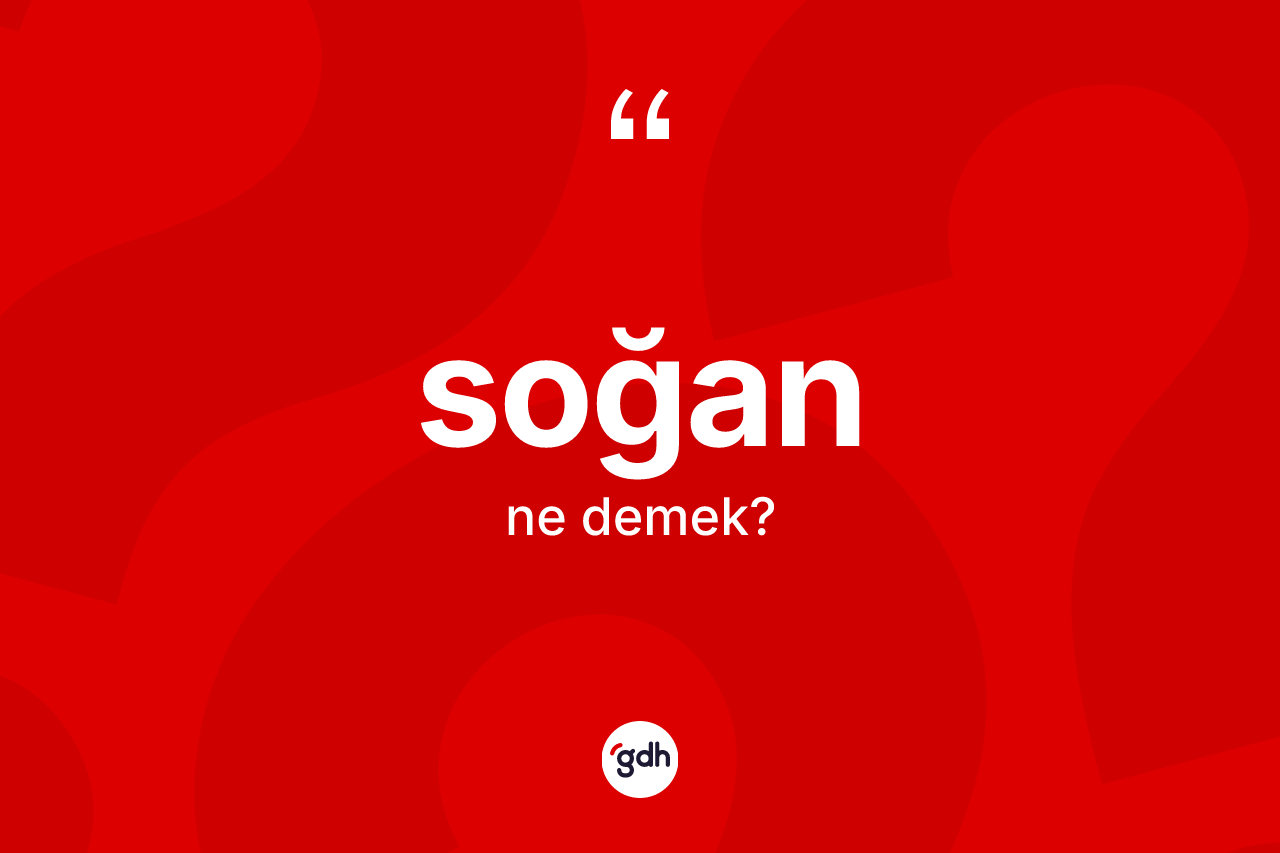 Soğan kelimesi ne anlama gelir? Soğanın TDK'ya göre anlamı nedir?