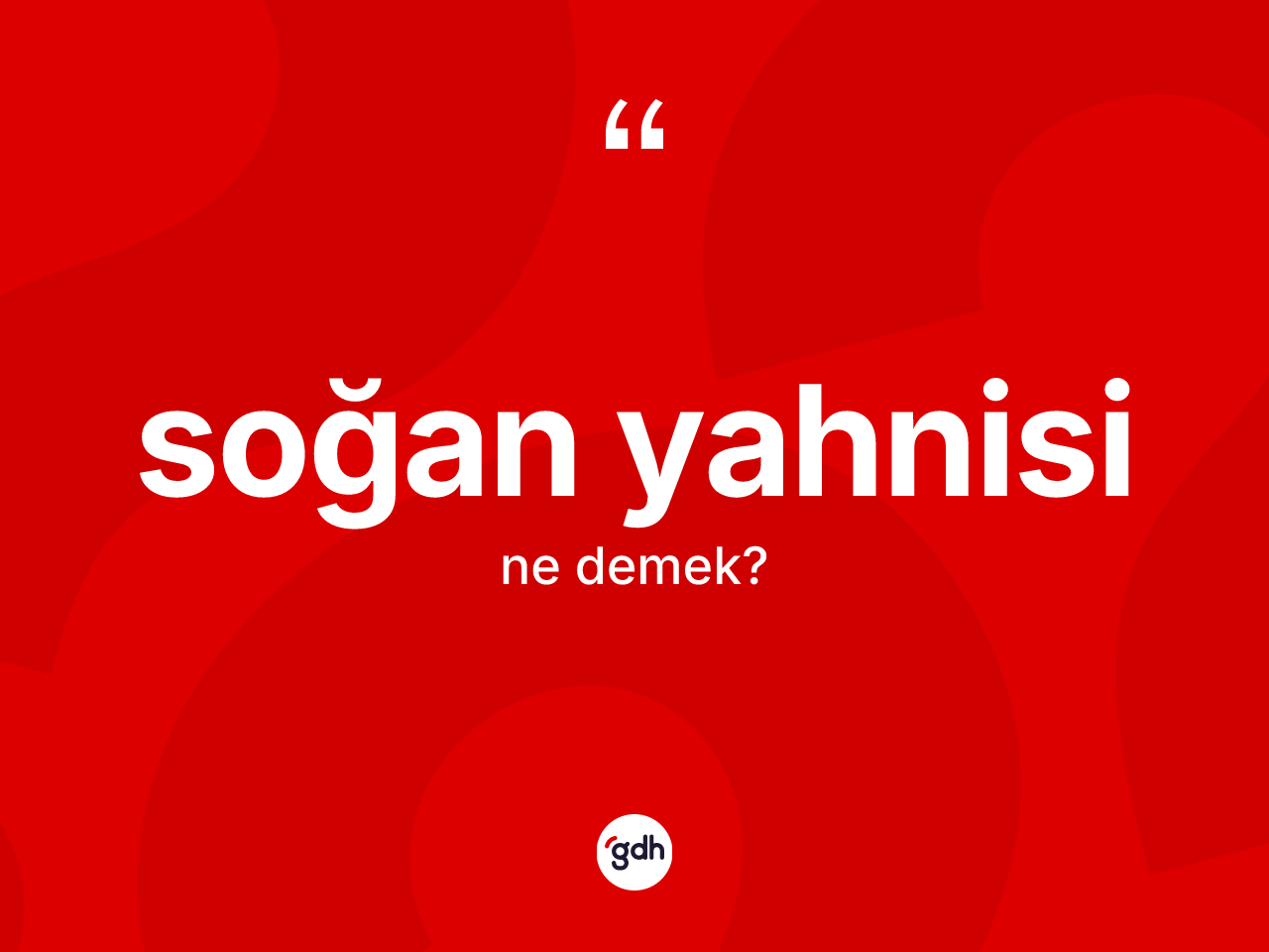 Soğan yahnisi kelimesinin sözlükteki tanımı nedir? Soğan yahnisi kelimesinin kaç farklı anlamı var?