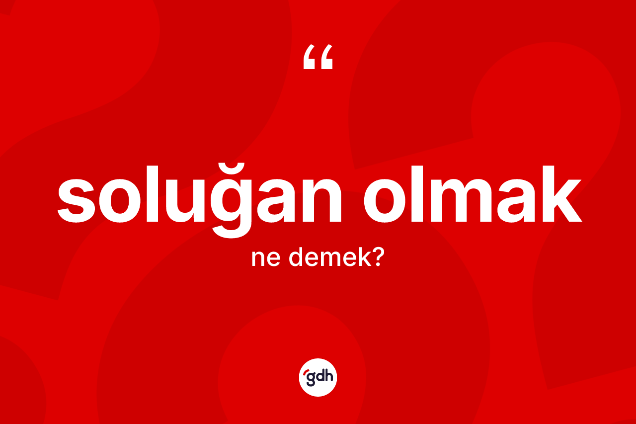 Soluğan olmak ifadesinin anlamı nedir? Soluğan olmak ifadesi nerede kullanılır?