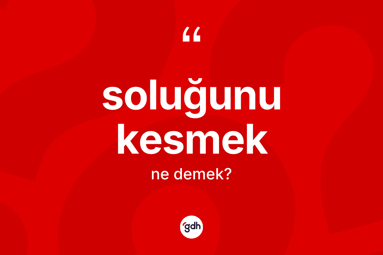 Soluğunu kesmek sözü ne demek? Soluğunu kesmek ifadesinin özellikleri nelerdir?