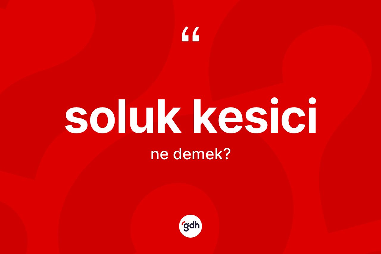 Soluk kesici kelimesi ne anlama gelir? Soluk kesici kelimesinin özellikleri nelerdir?