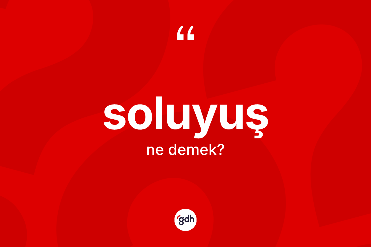 Soluyuş kelimesi nedir? Soluyuş kelimesinin özellikleri nelerdir?