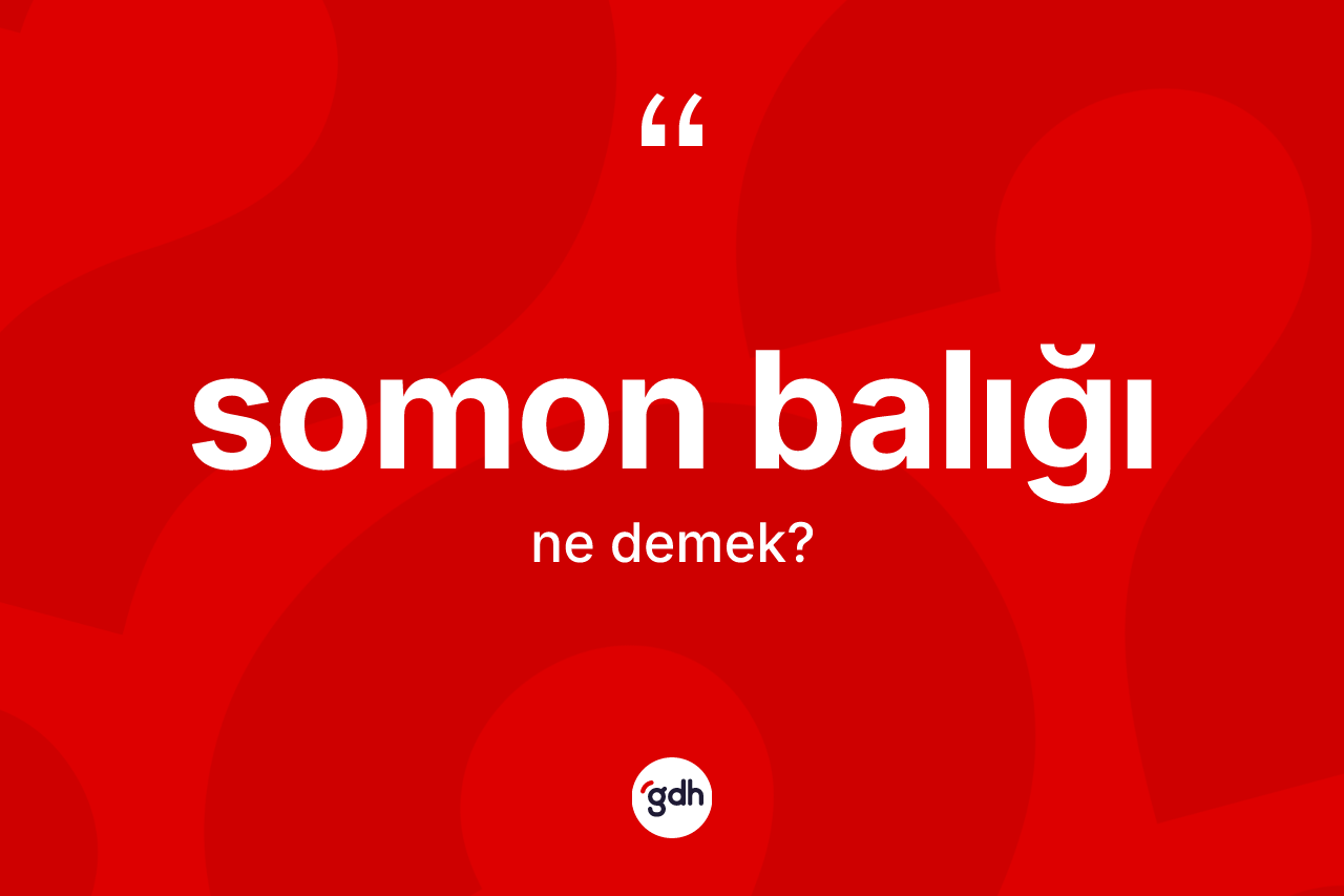 Somon balığı kelimesinin sözlükteki tanımı nedir?