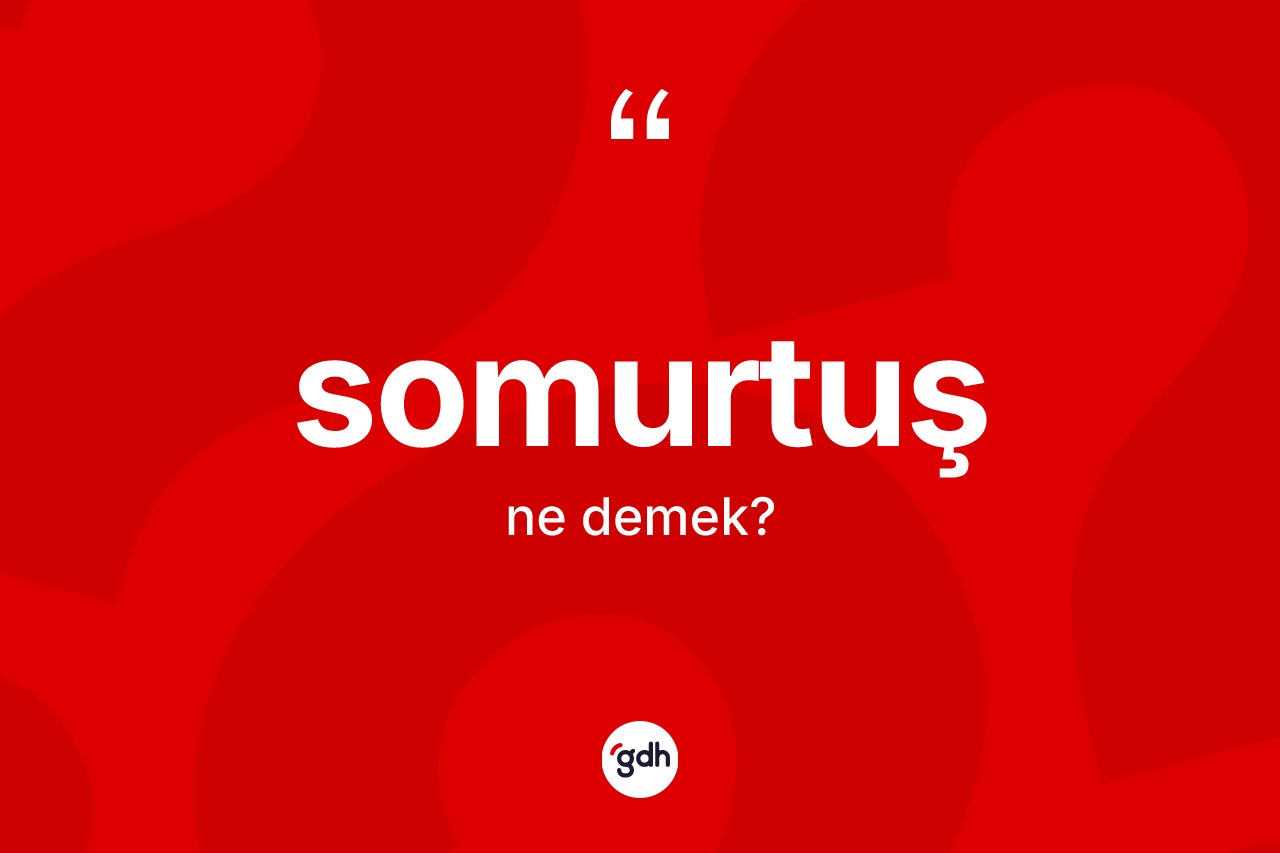 Somurtuş ne demek? Somurtuş kelimesinin TDK'ya göre açıklaması nedir?
