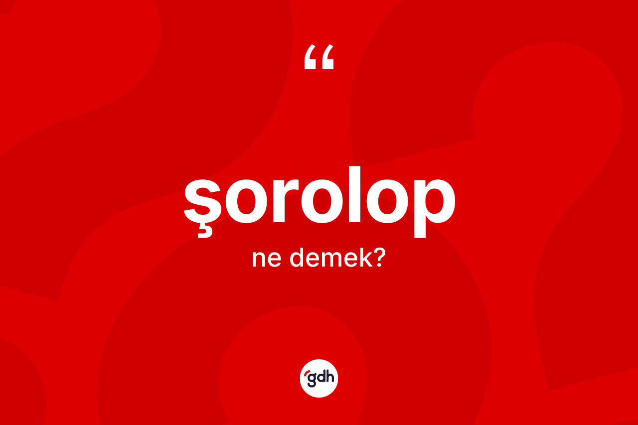 Şorolop kelimesinin tanımı nedir?