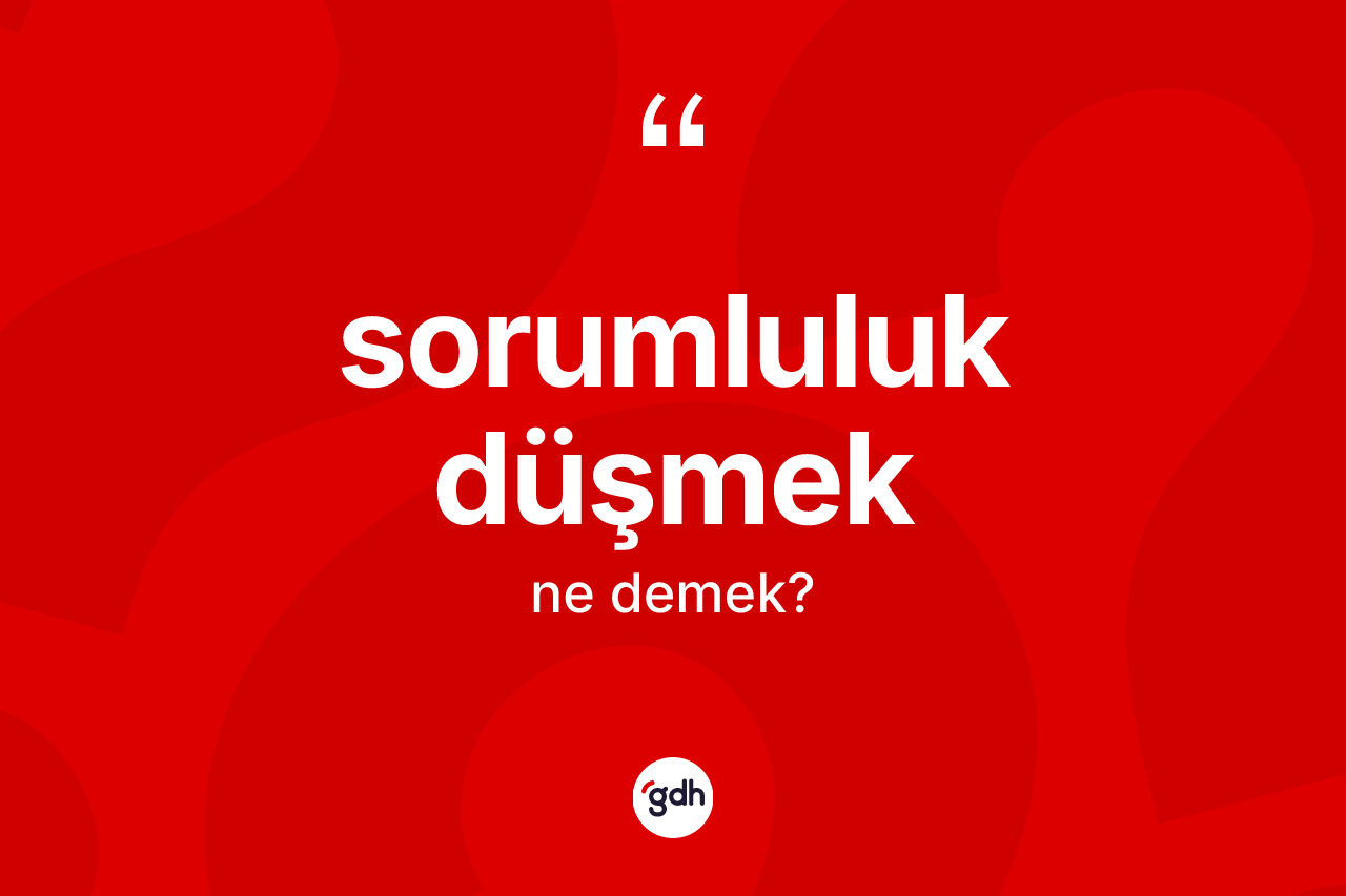 Sorumluluk düşmek nedir? Sorumluluk düşmek ifadesi nerede kullanılır?