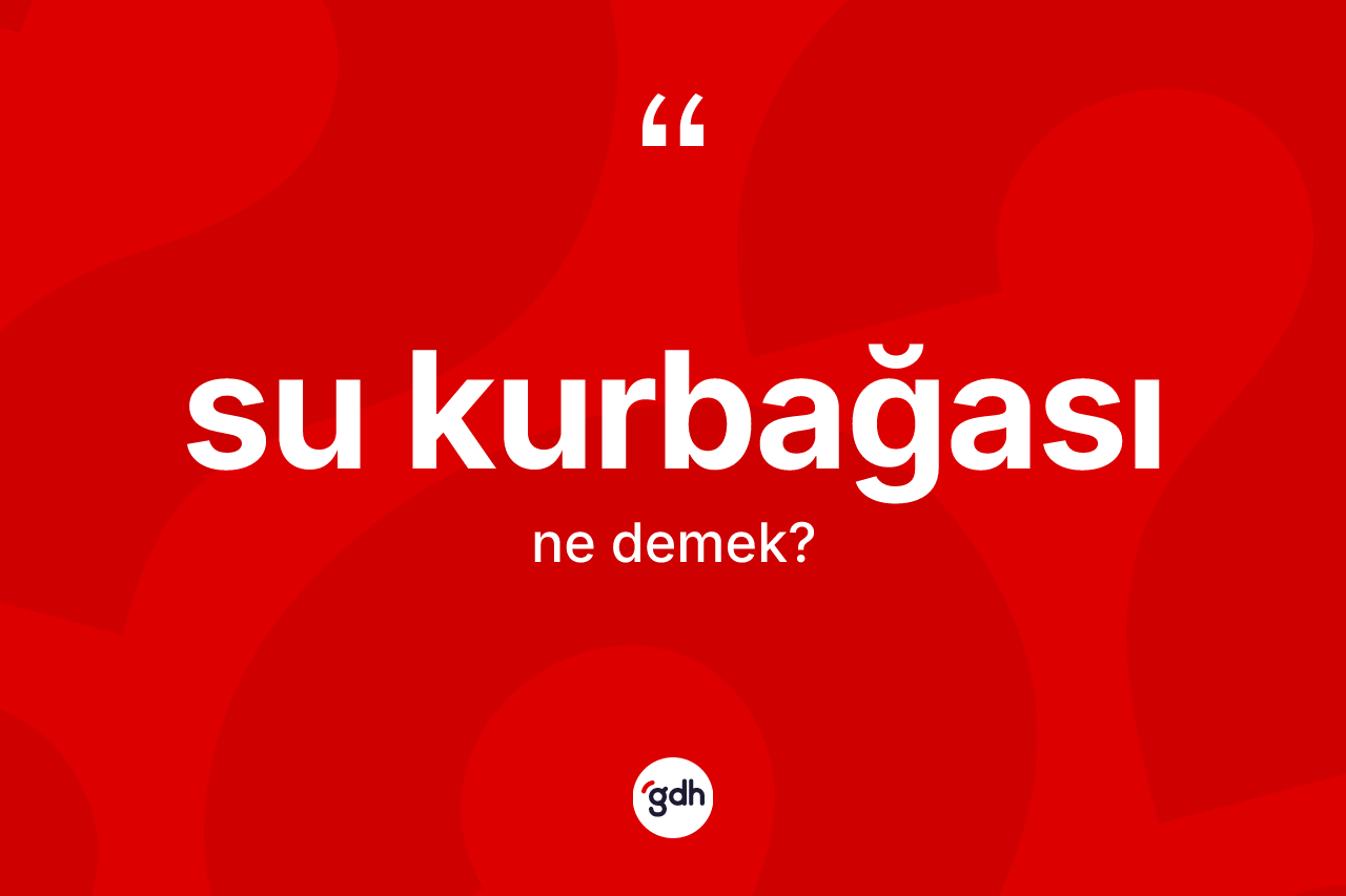 Su kurbağası nedir?