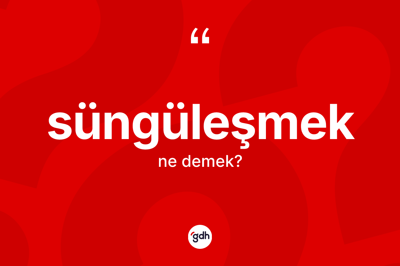 Süngüleşmek nedir?