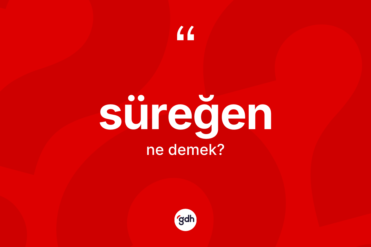 Süreğen kelimesi ne demek?