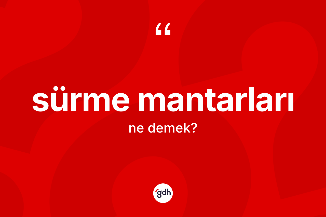 Sürme mantarları ne anlama gelir?