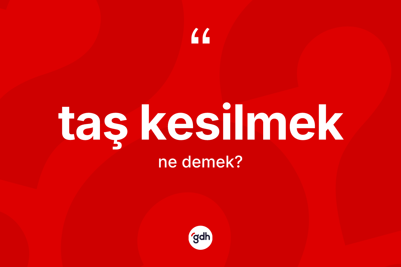 Taş kesilmek ifadesi nedir? Taş kesilmek ifadesinin kaç farklı anlamı var?