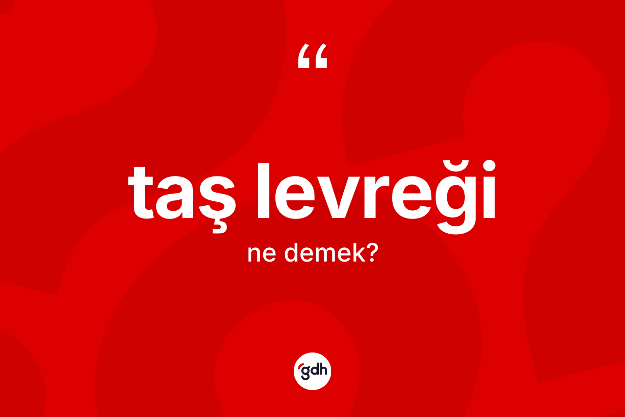 Taş levreği kelimesi nedir?