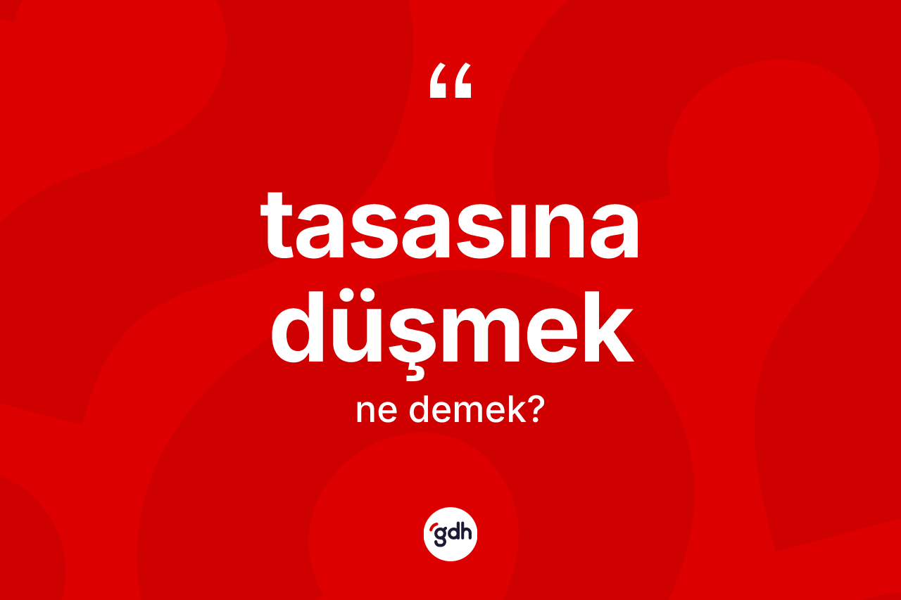 Tasasına düşmek sözü ne demek? Tasasına düşmek ifadesinin TDK'ya göre açıklaması nedir?