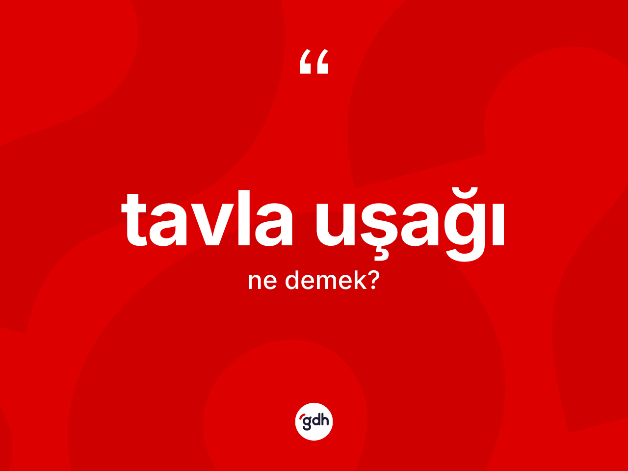Tavla uşağı ne demek? Tavla uşağı kelimesinin TDK anlamı nedir?