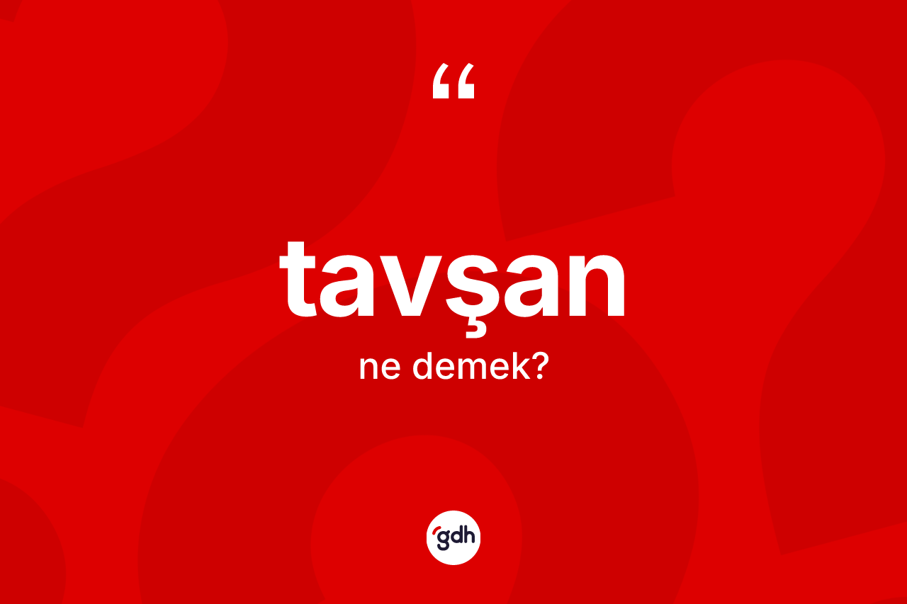 Tavşan kelimesinin sözlükteki tanımı nedir?