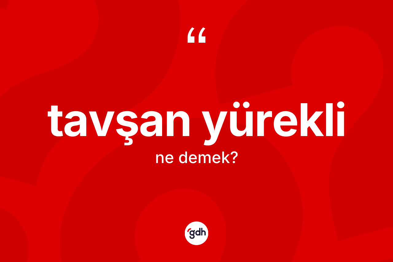 Tavşan yürekli ne anlama gelir? Tavşan yürekli kelimesinin kaç farklı anlamı var?