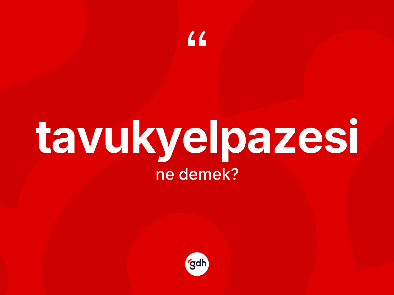 Tavukyelpazesi kelimesinin tanımı nedir? Tavukyelpazesi kelimesinin TDK'ya göre açıklaması nedir?