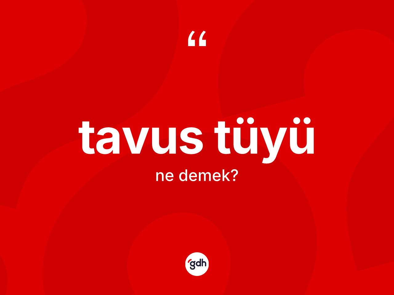 Tavus tüyü kelimesinin anlamı nedir? Tavus tüyü kelimesinin kaç farklı anlamı var?