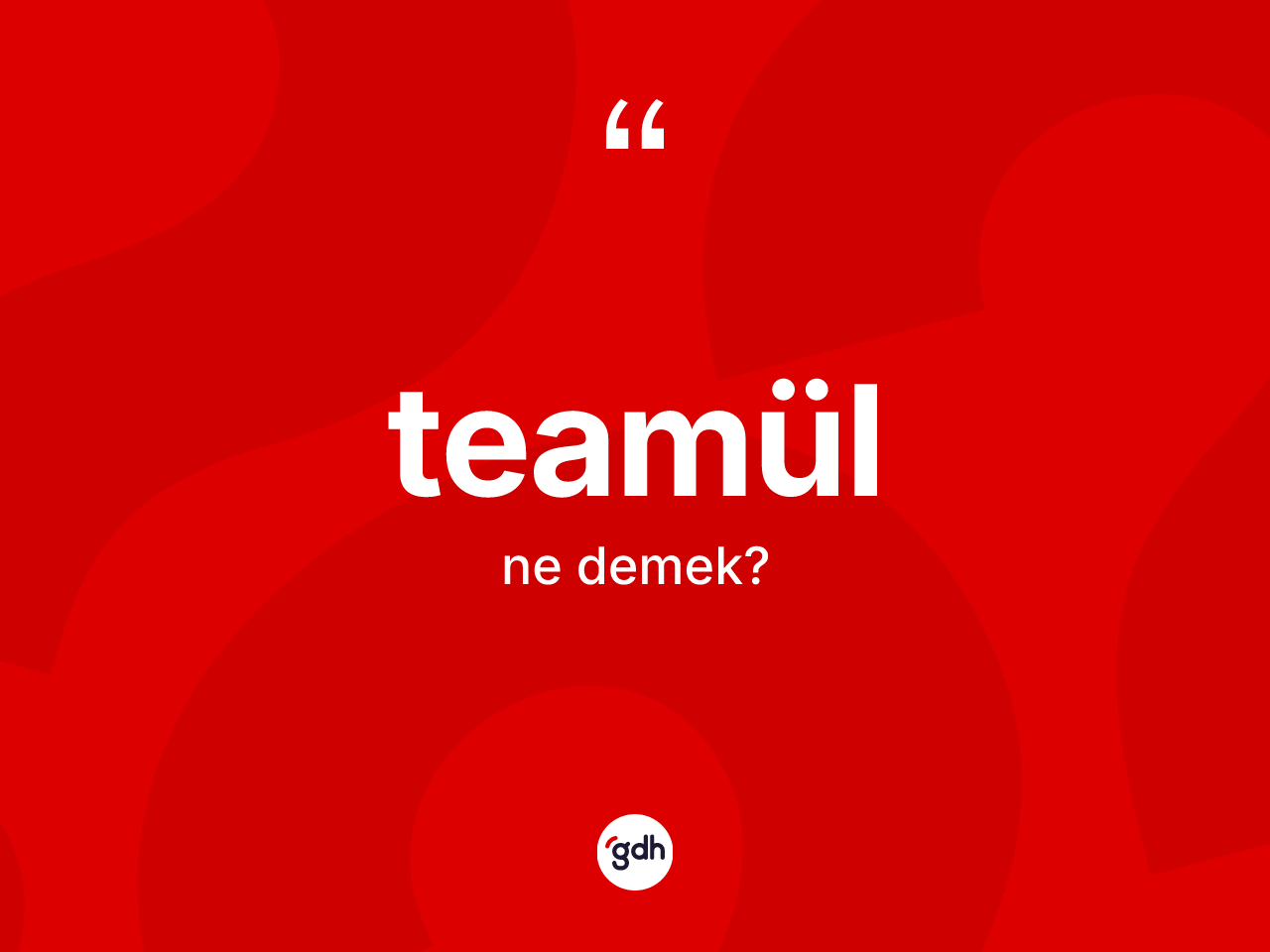 Teamül kelimesinin anlamı nedir? Teamül kelimesinin kaç farklı anlamı var?