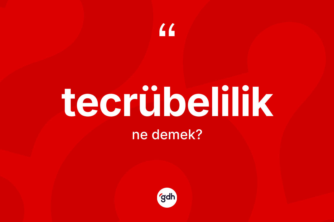 Tecrübelilik kelimesi ne anlama gelir? Tecrübeliliğin TDK'ya göre anlamı nedir?