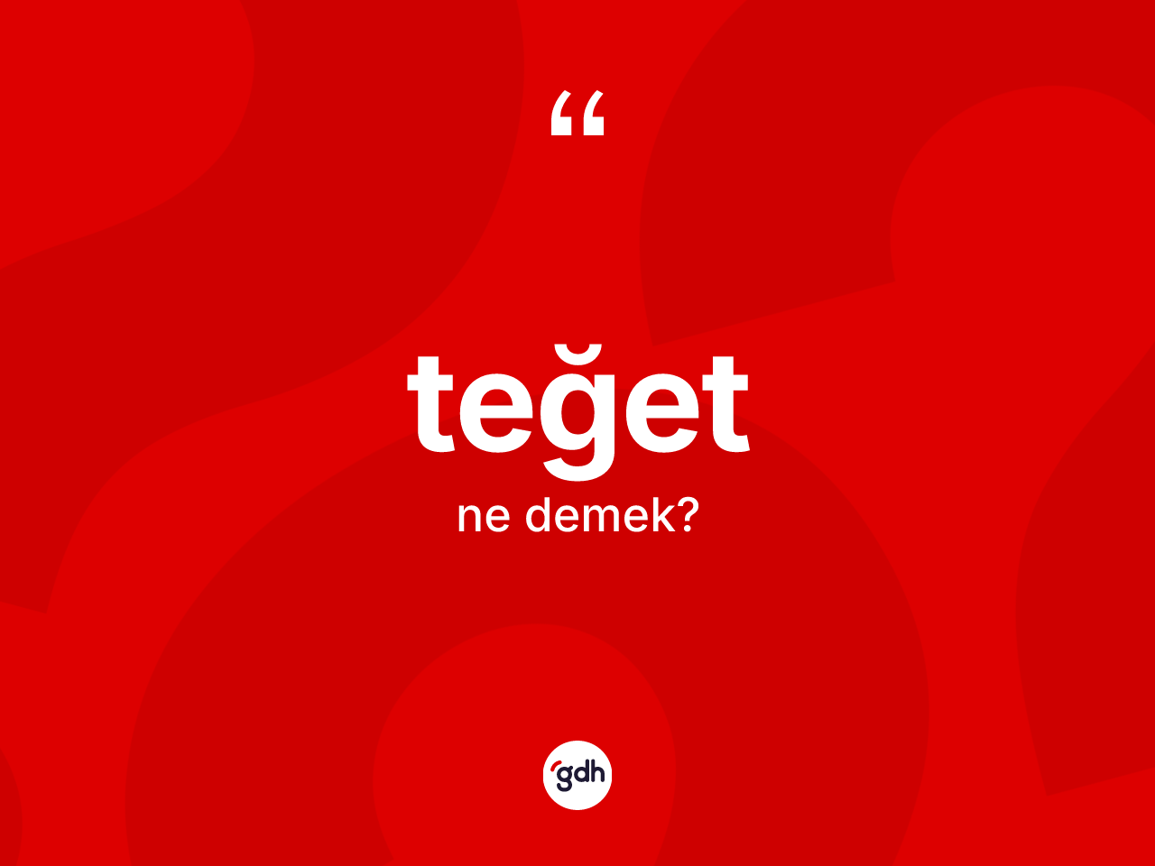 Teğet nedir? Teğet kelimesinin TDK'ya göre açıklaması nedir?