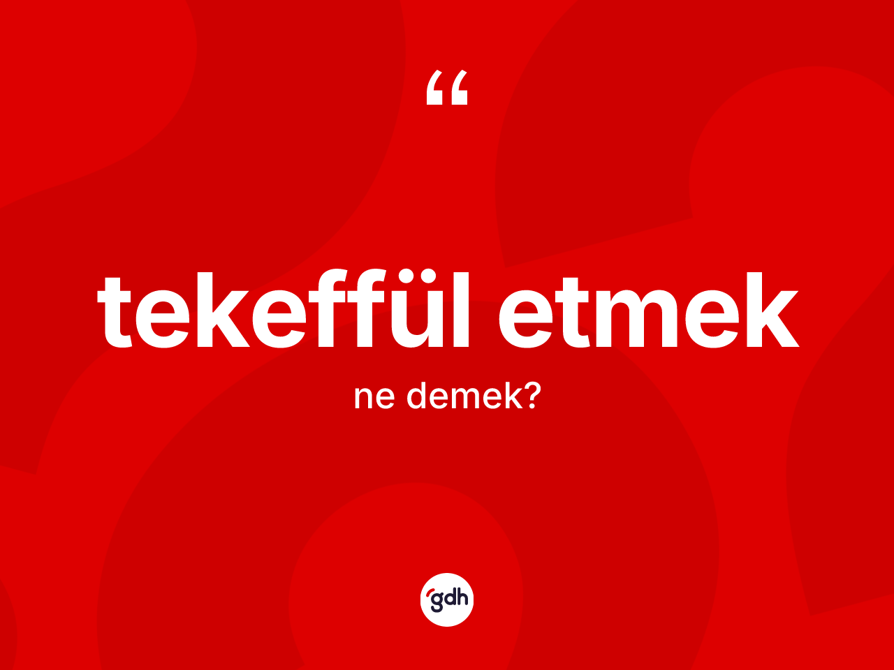 Tekeffül etmek nedir? Tekeffül etmek ifadesi hangi durumlarda kullanılır