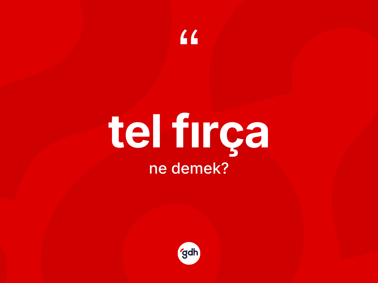 Tel fırça ne anlama gelir? Tel fırça kelimesinin TDK anlamı nedir?