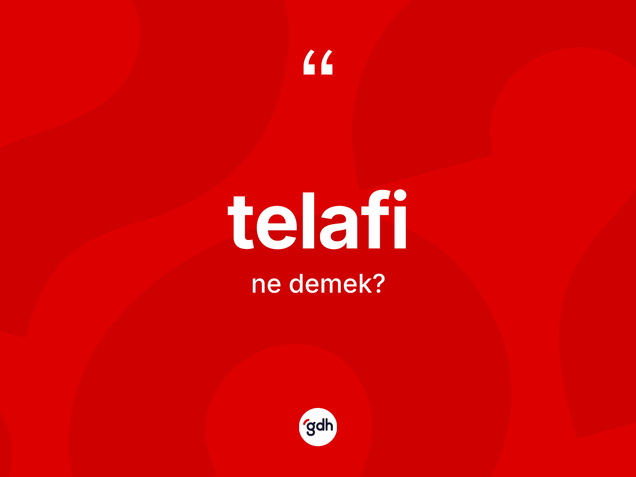 Telafi kelimesinin tanımı nedir? Telafinin kısaca tanımı nedir?