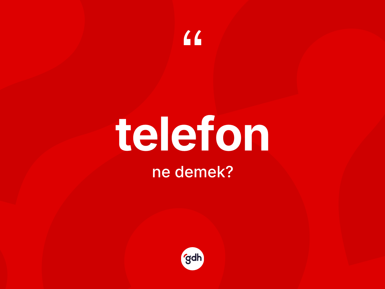 Telefon kelimesinin sözlükteki tanımı nedir? Telefonun TDK'ya göre anlamı nedir?