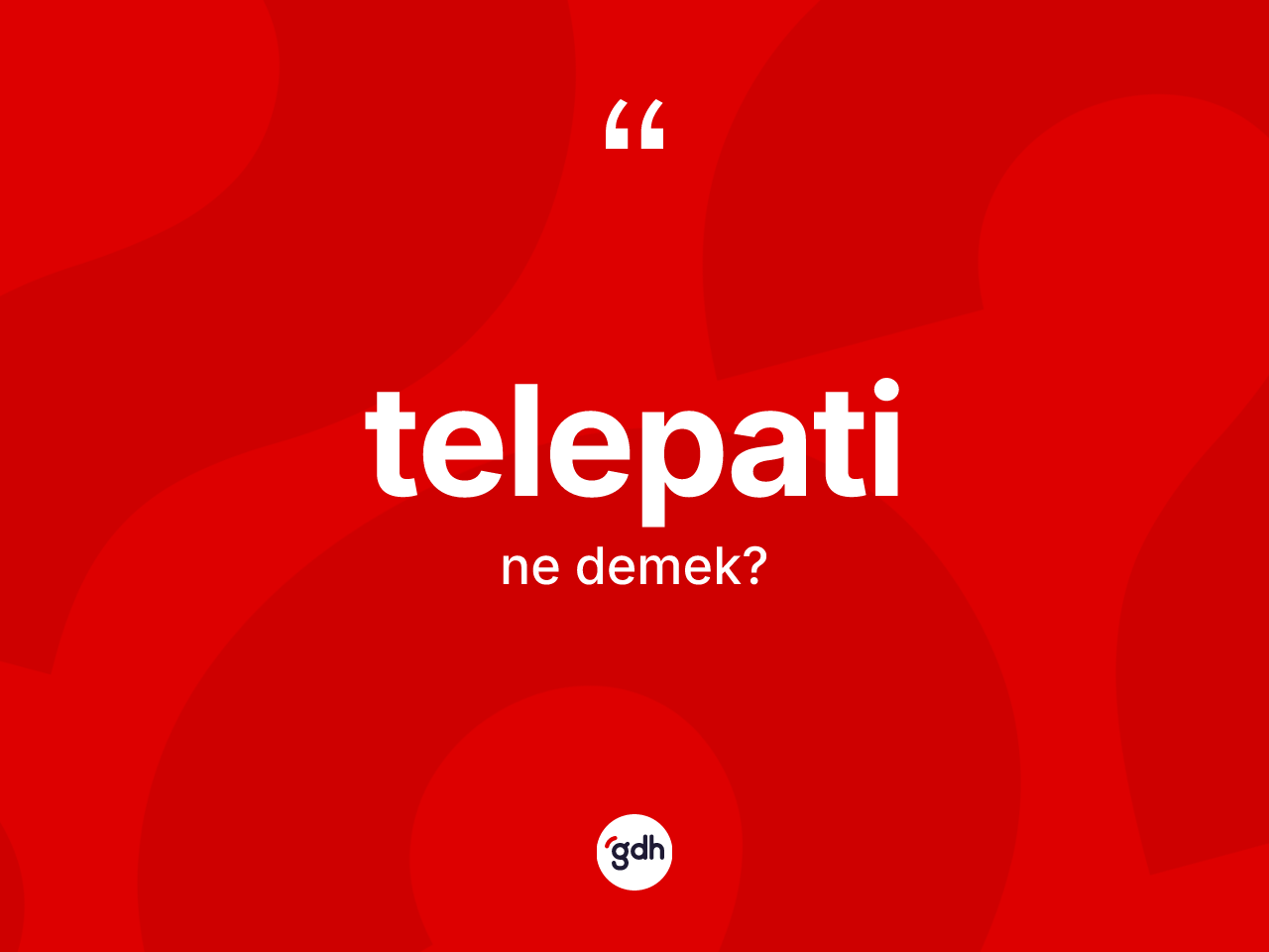 Telepati ne demek? Telepatinin TDK'ya göre anlamı nedir?
