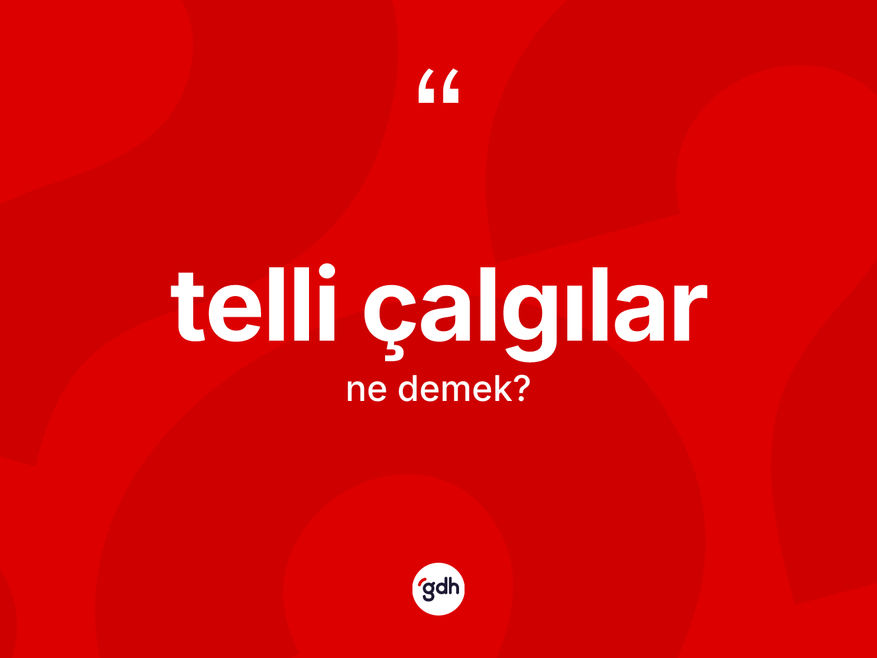 Telli çalgılar ne demek? Telli çalgılar kelimesinin TDK'ya göre açıklaması nedir?