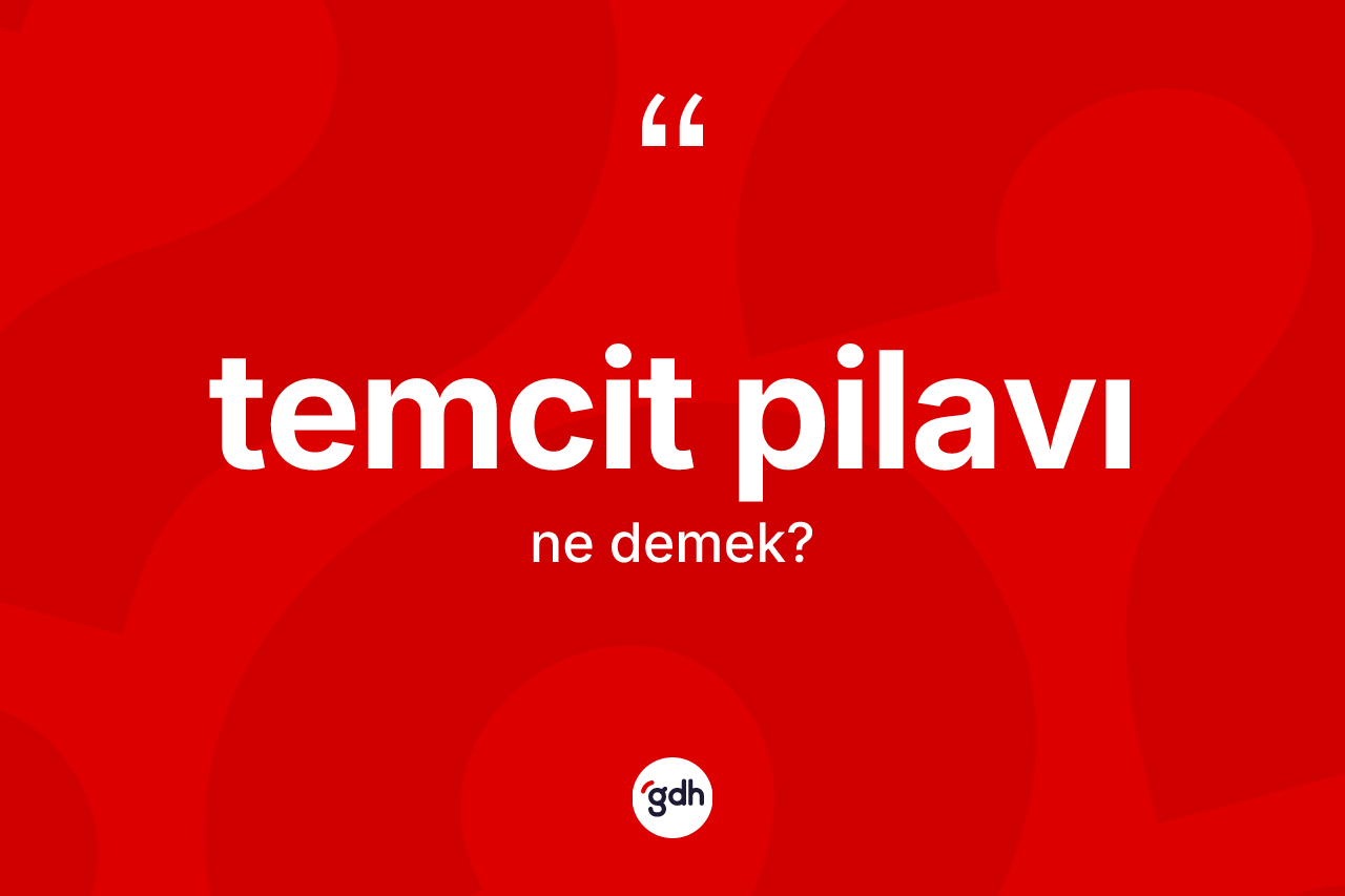 Temcit pilavı kelimesi ne demek? Temcit pilavının kısaca tanımı nedir?
