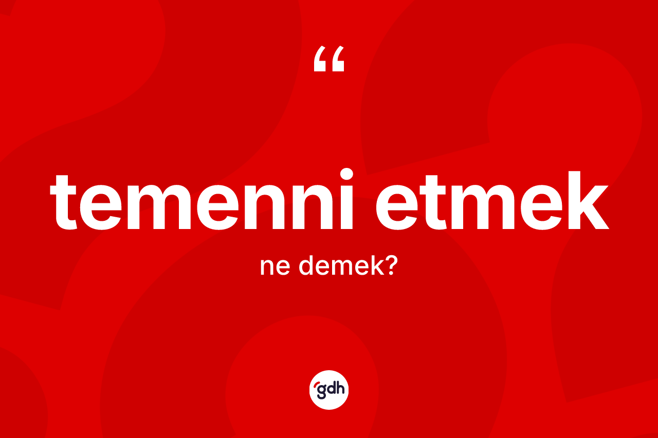 Temenni etmek ne anlama gelir? Temenni etmek ifadesi hangi durumlarda kullanılır?