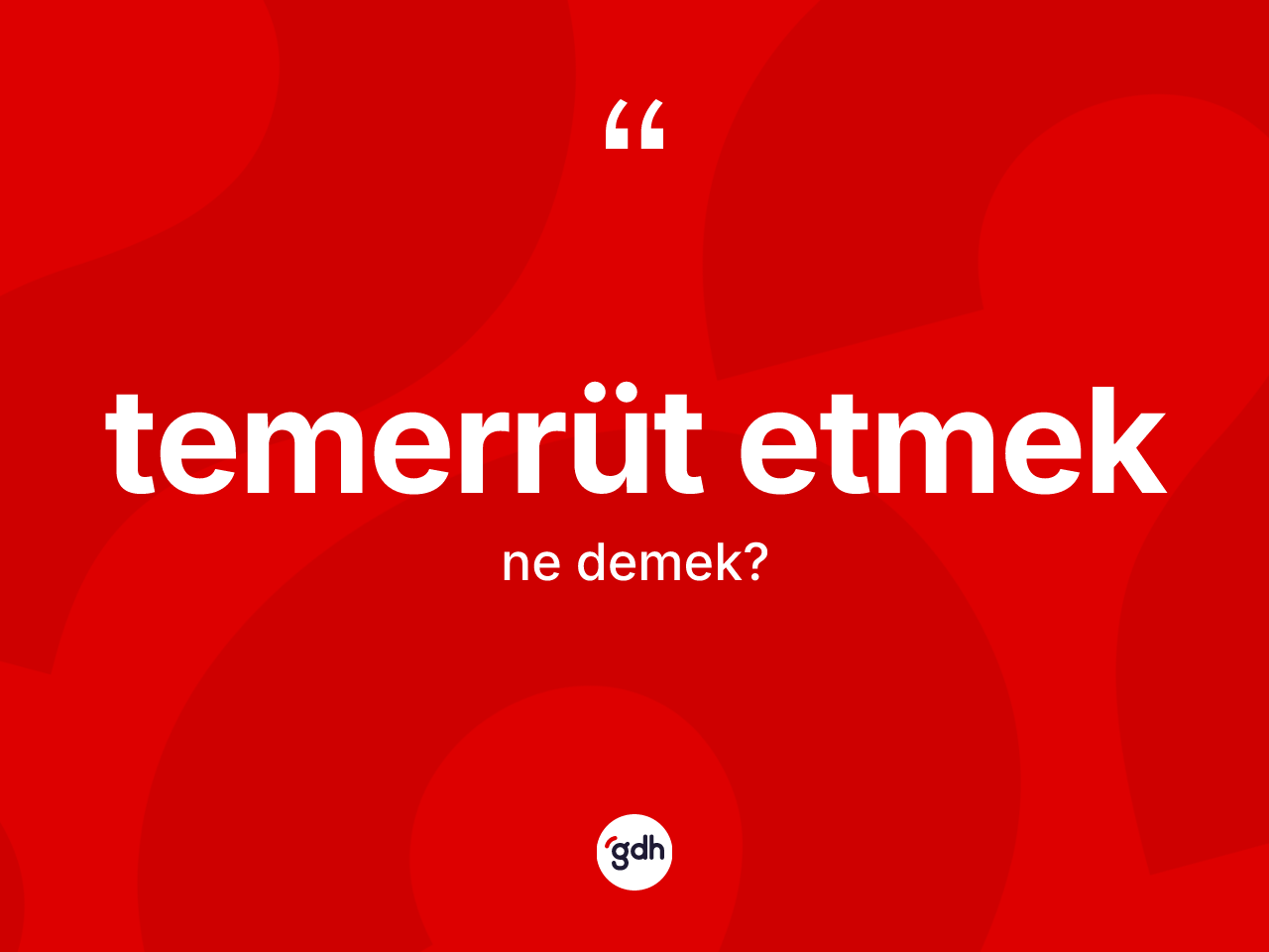 Temerrüt etmek sözü neyi anlatır? Temerrüt etmek ifadesi nerede kullanılır?