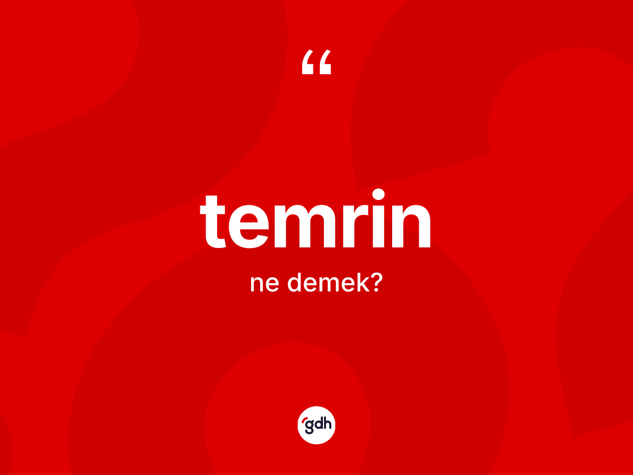 Temrin kelimesinin anlamı nedir? Temrin kelimesinin TDK'ya göre açıklaması nedir?