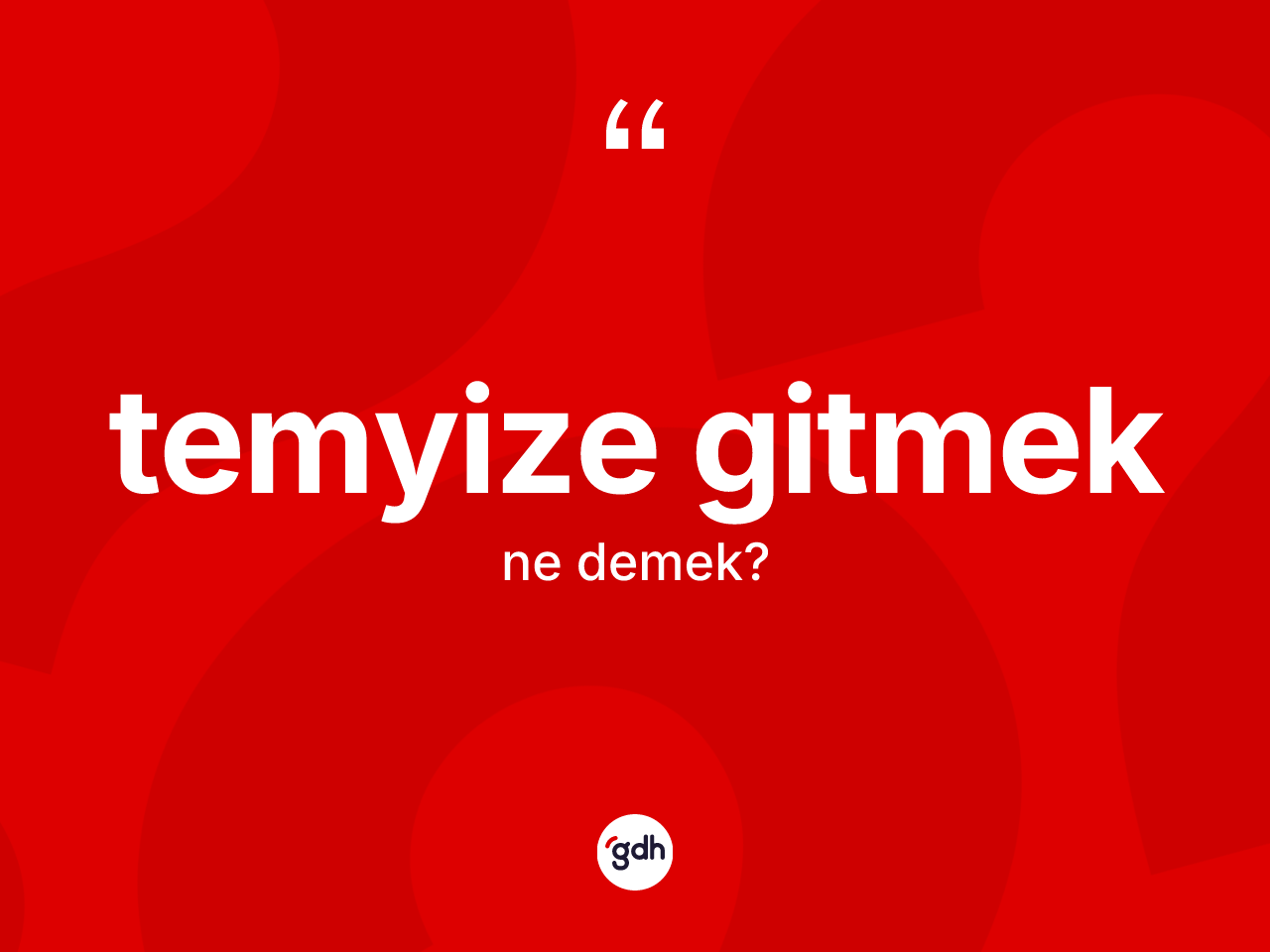Temyize gitmek ifadesinin anlamı nedir? Temyize gitmek ifadesinin sözlük anlamı nedir?