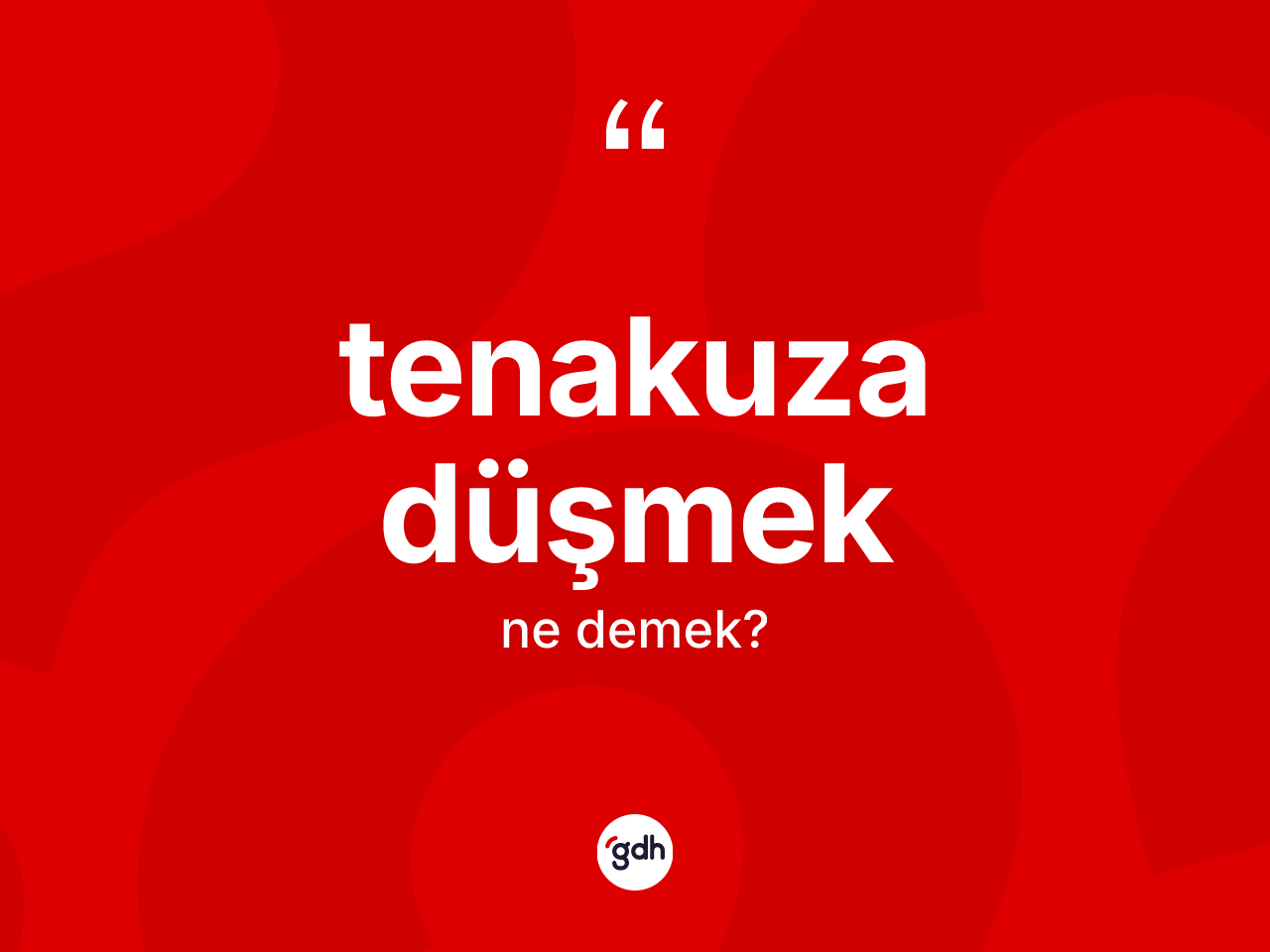 Tenakuza düşmek sözü nedir? Tenakuza düşmek ifadesi nerede kullanılır?