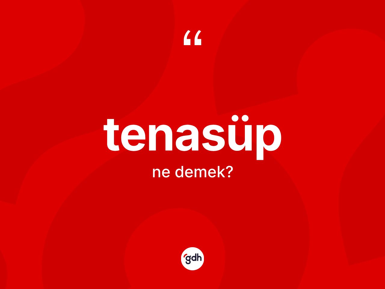 Tenasüp kelimesinin anlamı nedir? Tenasübün halk arasındaki kullanımı nasıldır?
