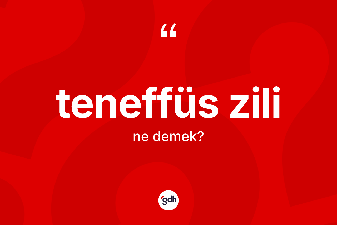 Teneffüs zili kelimesinin anlamı nedir?